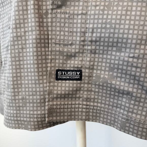 Stussy Men's Cordura Tactical Zip Up Shirt Gray Collared Long Sleeve Size Small - Picture 5 of 13